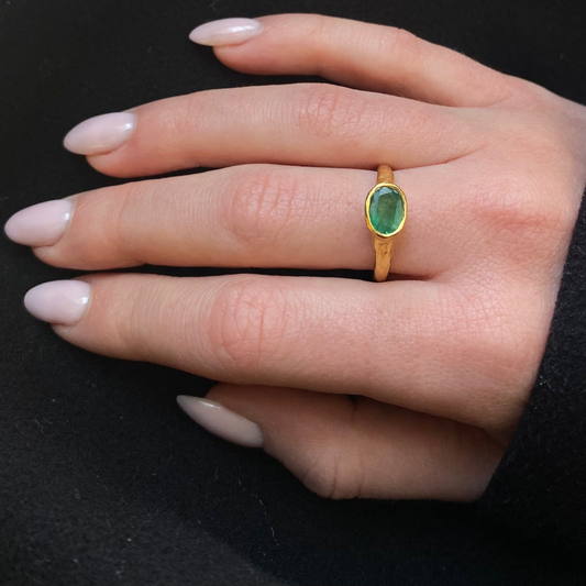 22ct Gold Emerald Ring | Ram Rijal