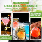 Rose Silicone Ice Tray | 3D Ice Cubes for Cocktails