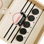 2-in-1 Table Football & Shuffleboard | Wooden Board, 58 x 31cm