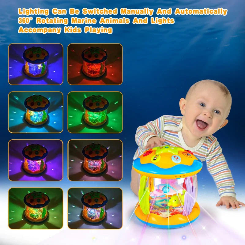 Night Light Projector | Rotating Figures, Melodies & Animal Sounds