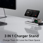 3-in-1 Foldable Magnetic Charger | Phone, Watch & Earbuds