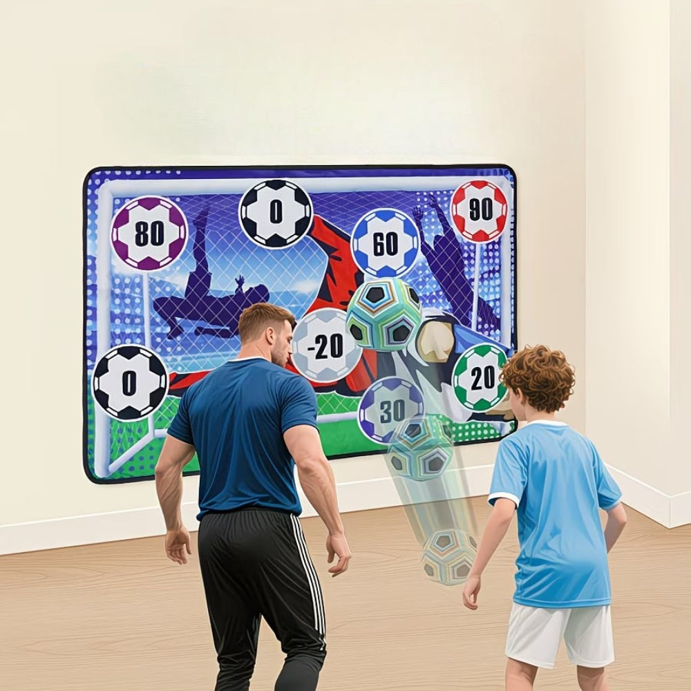 Soccer Target Wall with Sticky Balls | Interactive Shooting Game
