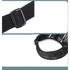 Black belt with a buckle on a white background