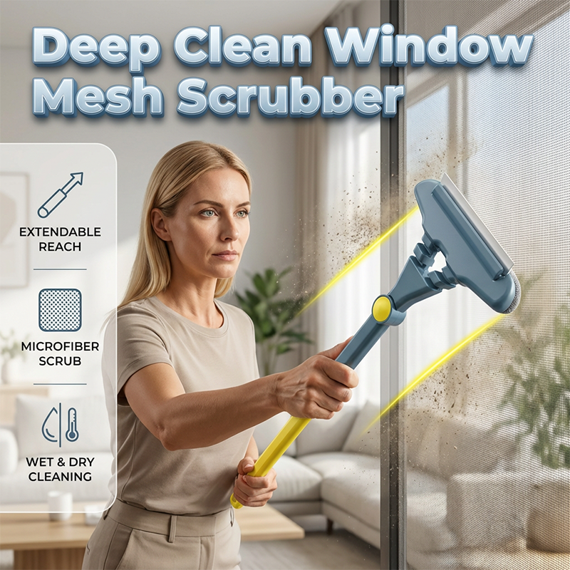 Telescopic Window Cleaner | High-Density Pad, Reaches High Windows