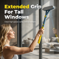 Telescopic Window Cleaner | High-Density Pad, Reaches High Windows