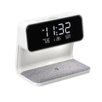 3-in-1 Alarm Clock | Wireless Charger & Dimmable Night Light