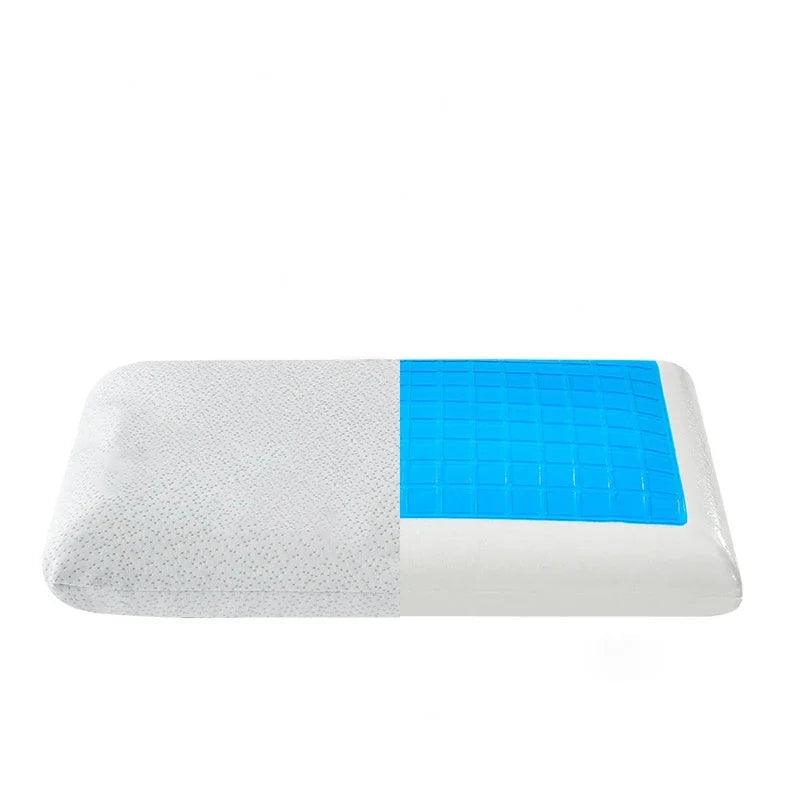 White bath mat with a blue grid pattern on a white background