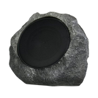 Rustic stone outdoor speaker on a white background