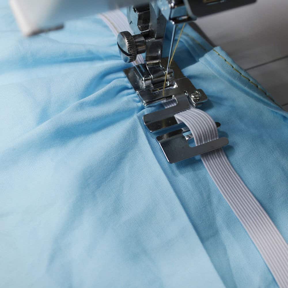 Elastic Band Presser Foot | Even Feeding, Includes 5m White Elastic