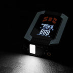 Digital电压表 with LED display on a dark background