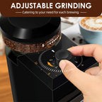 Coffee Grinder | 28 Settings, Flat Burrs, Anti-Static, 2-12 Cups, Espresso to French Press