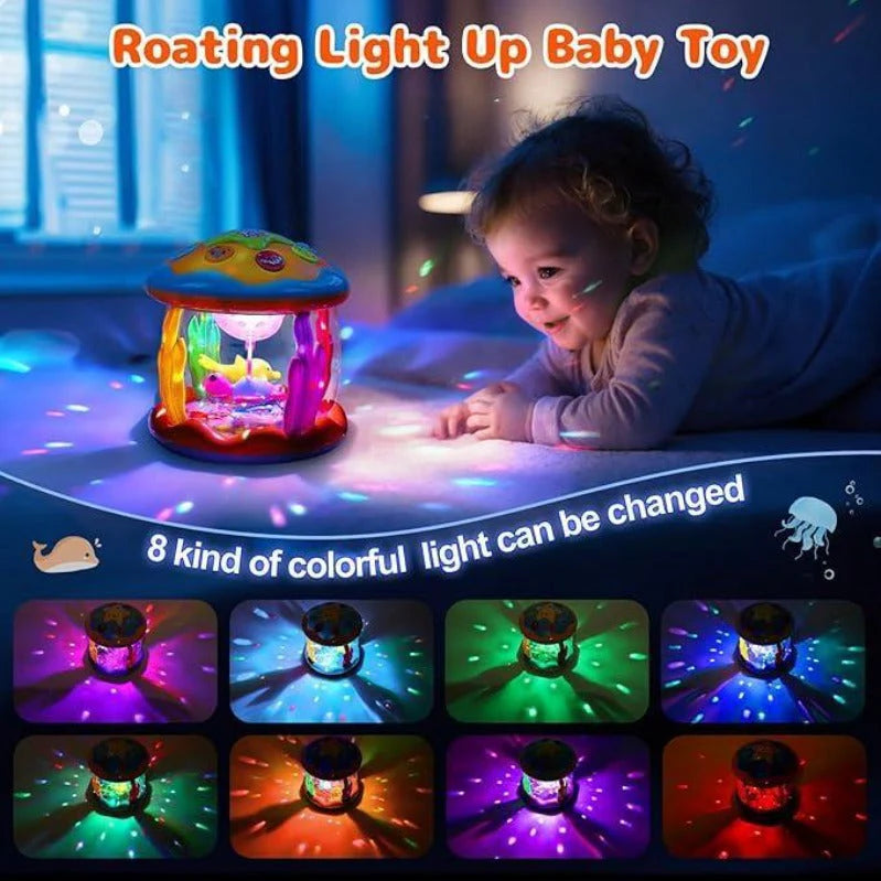 Night Light Projector | Rotating Figures, Melodies & Animal Sounds