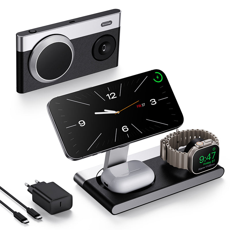 3-in-1 Foldable Magnetic Charger | Phone, Watch & Earbuds