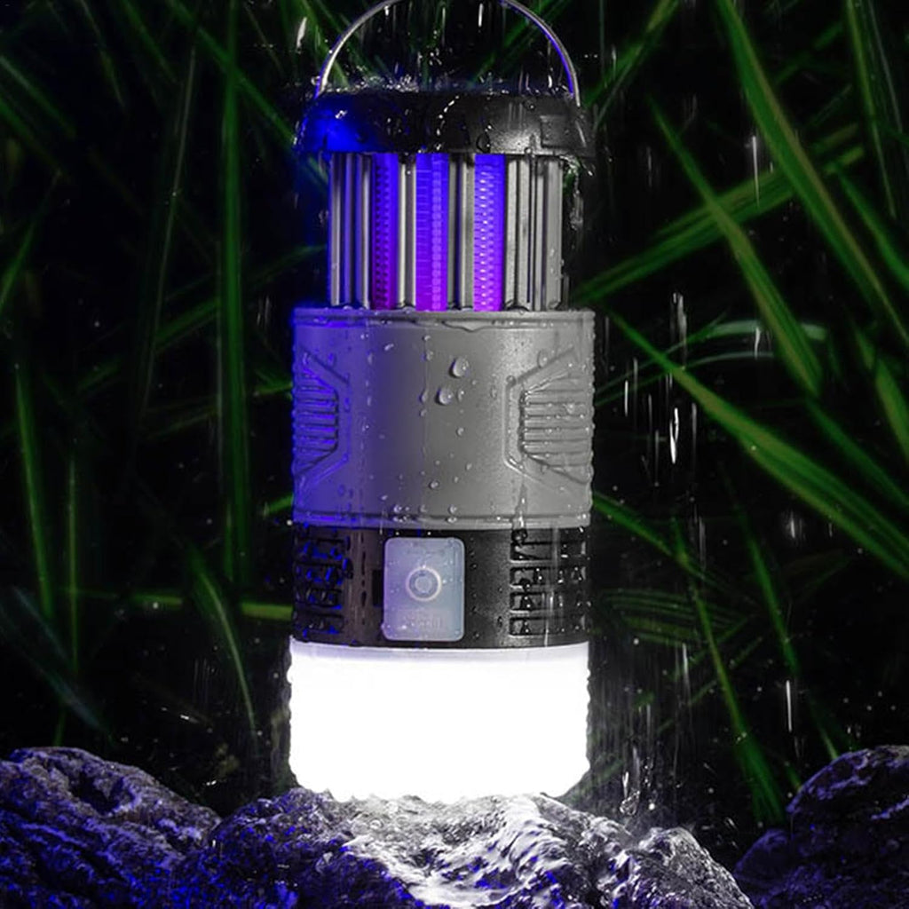 Solar Mosquito Lamp | UV Light Trap & LED Flashlight, 2000mAh