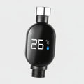 Black digital temperature display on a gray background