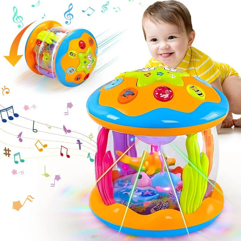 Night Light Projector | Rotating Figures, Melodies & Animal Sounds