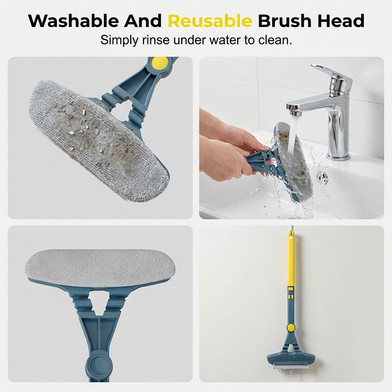Telescopic Window Cleaner | High-Density Pad, Reaches High Windows