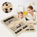 2-in-1 Table Football & Shuffleboard | Wooden Board, 58 x 31cm