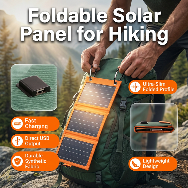 Foldable Solar Charger | USB Ports