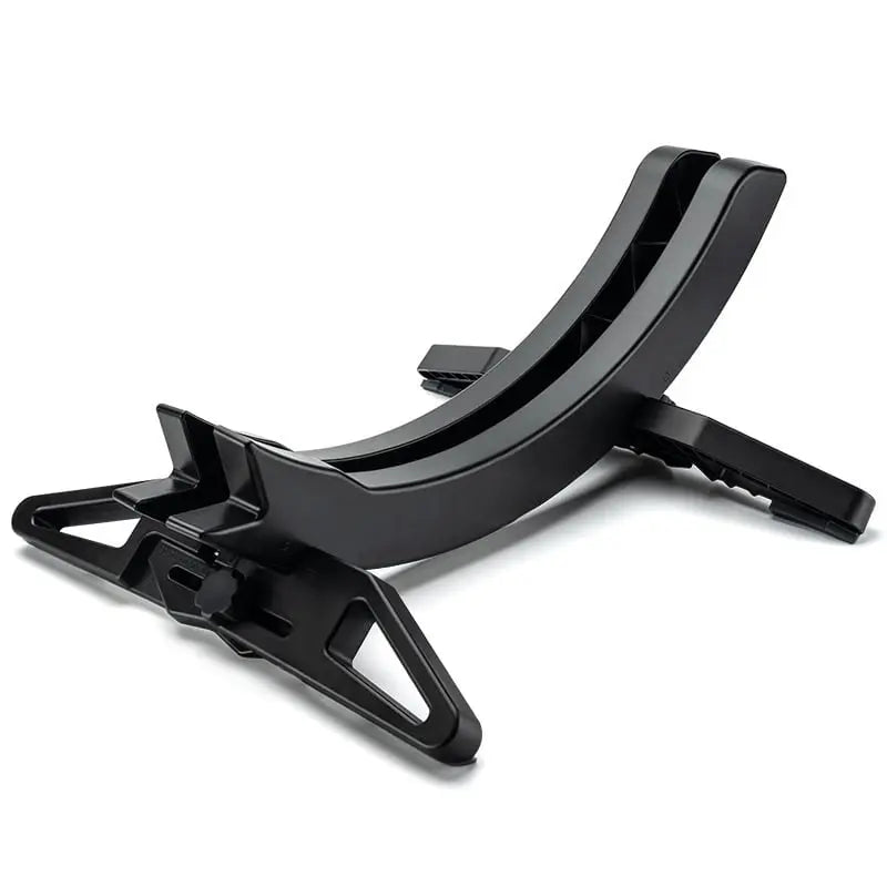 Black metal stand on a white background