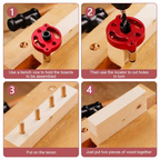 Self-Centering Drill Guide | Aluminium Alloy for Wood Joints