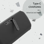 Phone case with Type-C charging port on a light gray background