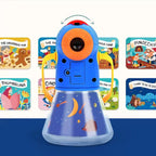 Children's night light with books in the background