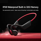 Swim Headphones | Bone Conduction, IPX8 30M, 32GB, 12H Battery, MP3+Bluetooth