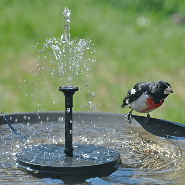 Solar Fountain Pump with 8 Nozzle Attachments | No Cables or Batteries