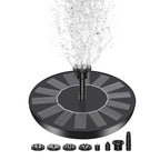 Solar Fountain Pump with 8 Nozzle Attachments | No Cables or Batteries