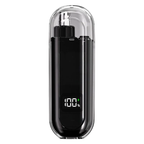 Nose and Ear Hair Trimmer with LED Display | Painless Rounded Blade