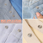 Collage of buttons on various fabric textures with 'WIDE APPLICATIONS' text.