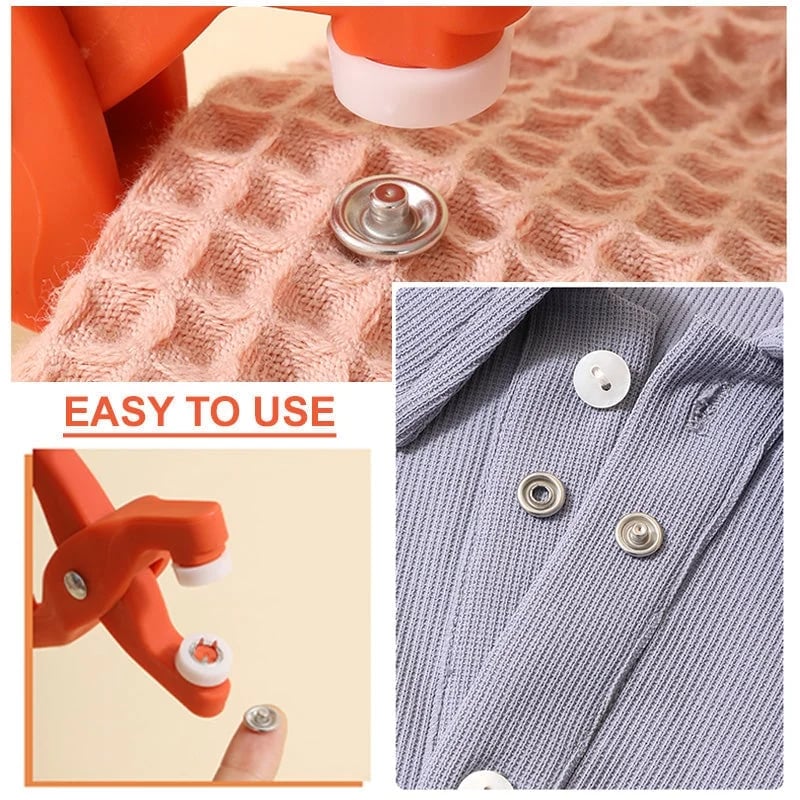 Snap Fasteners Set with Pliers | Stainless Steel, Rustproof, 100 or 200 Pieces