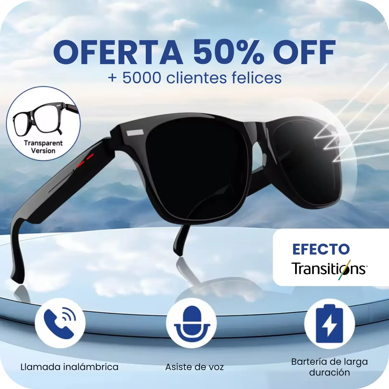 Smart Glasses with Camera and Bluetooth | Hands-Free Photo & Video