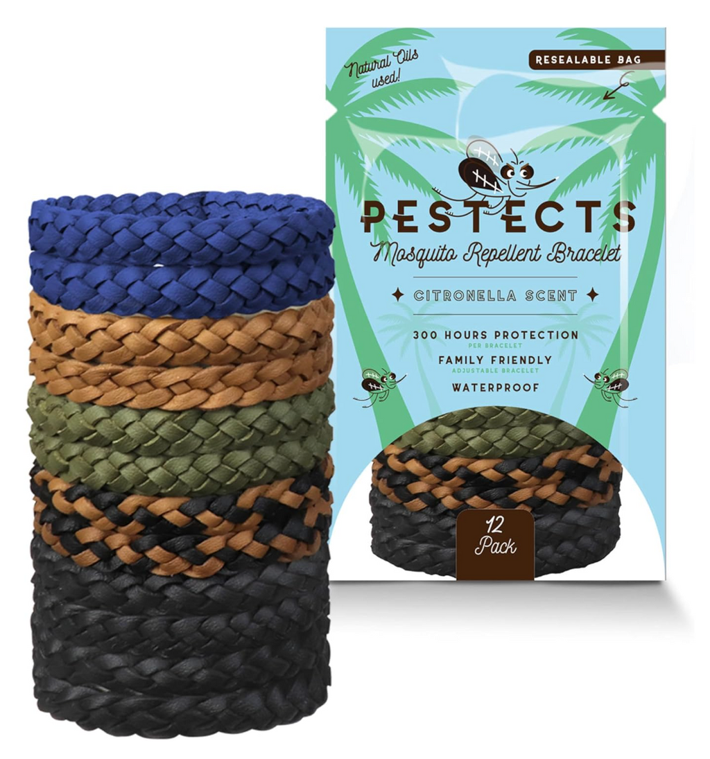 Mosquito Repellent Bracelet with Citronella | 300 Hours of Natural Protection