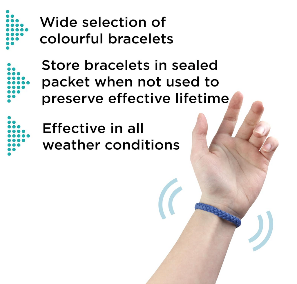 Mosquito Repellent Bracelet with Citronella | 300 Hours of Natural Protection