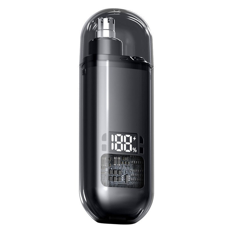 Nose and Ear Hair Trimmer with LED Display | Painless Rounded Blade
