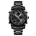 Black hand watches on a white background