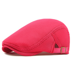 Mesh Breathable Newsboy Cap with Adjustable Strap | Summer Flat Cap