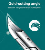 Ergonomic Nail Clippers for Seniors | With Splash Guard, Curved Blades