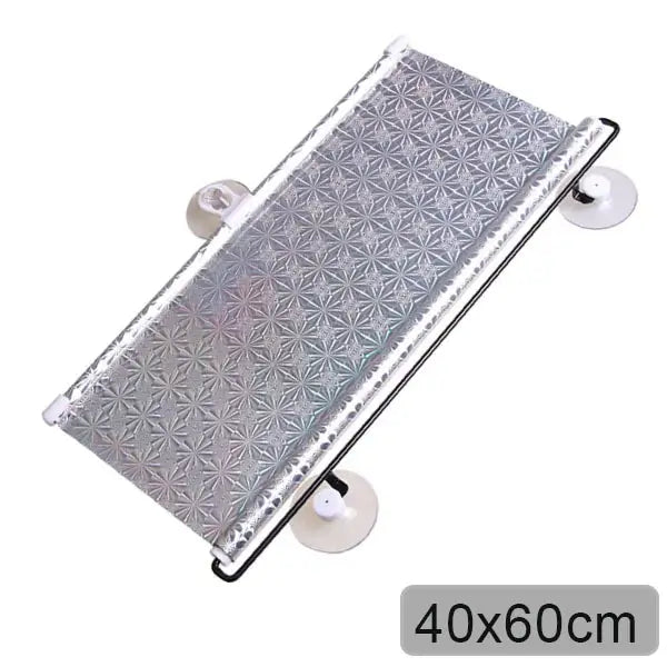 Rectangular metal sheet with star pattern on a white background