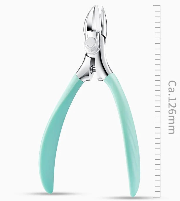 Ergonomic Nail Clippers for Seniors | With Splash Guard, Curved Blades