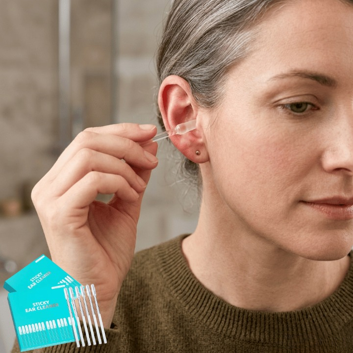 Reusable Ear Cleaner | Sticky Tip, Gentle, 24 Pieces per Set