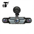 Multi-camera system with front and rear views on a white background