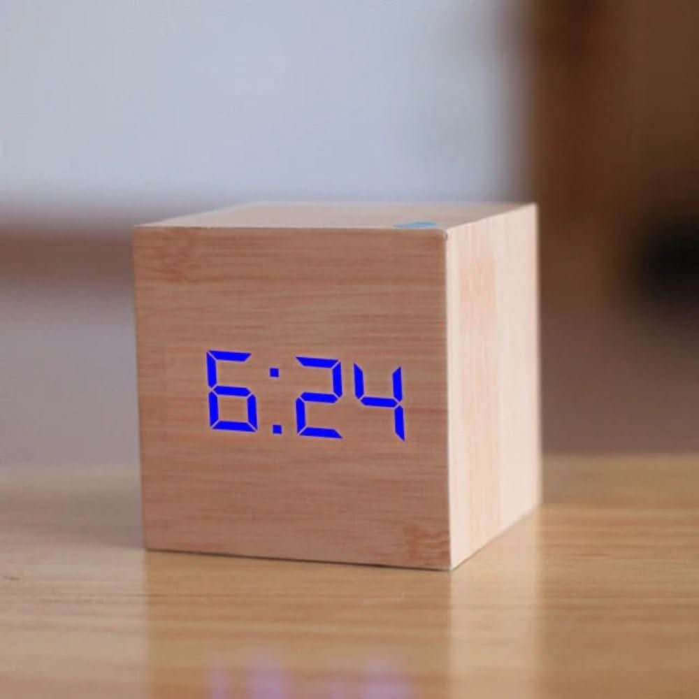 LED Cube Alarm Clock | Time, Date & Temperature on One Screen