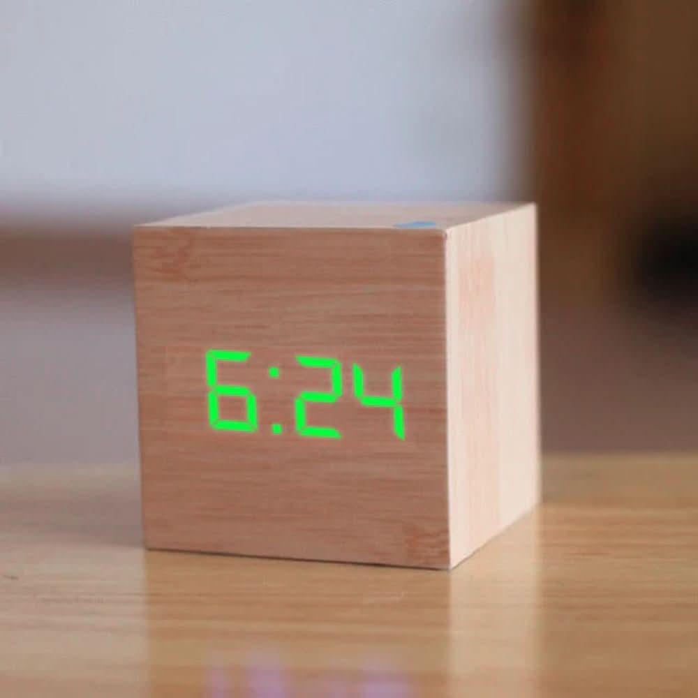 LED Cube Alarm Clock | Time, Date & Temperature on One Screen