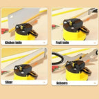 Suction Cup Knife Sharpener | 35 Strokes, Holds 20kg, Fits Drawers