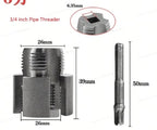 3/4 Inch Pipe Threader with dimensions labeled on a white background