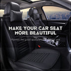Ergonomic Car Seat Cushion | Anti-Slip, Breathable PU Leather