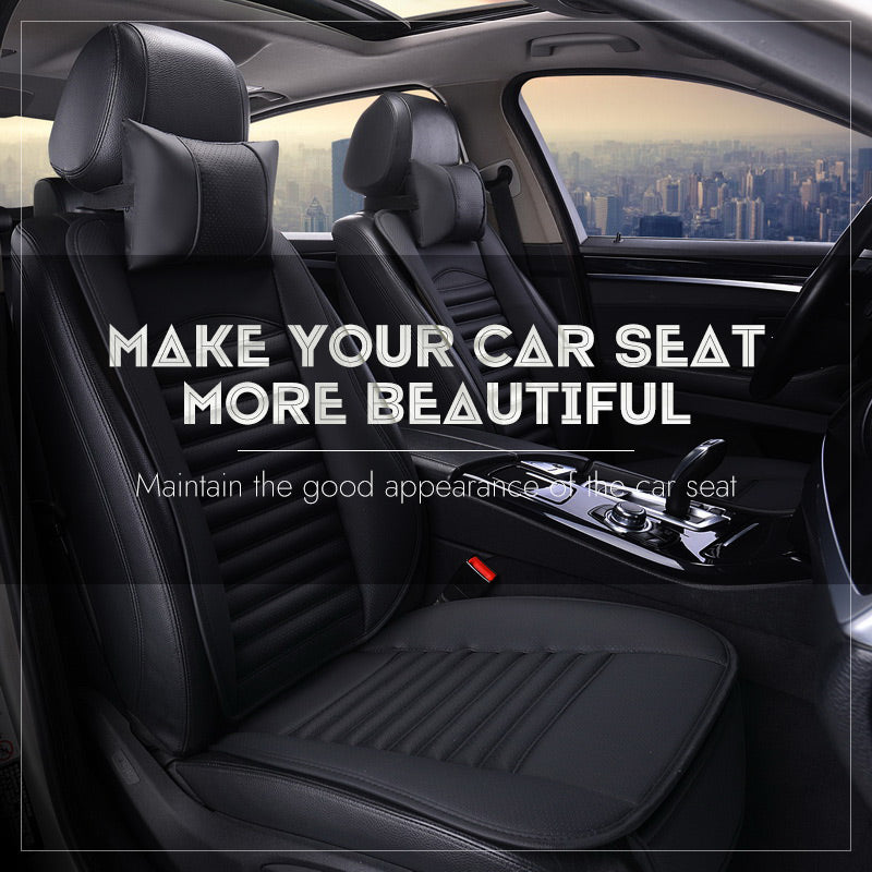 Ergonomic Car Seat Cushion | Anti-Slip, Breathable PU Leather